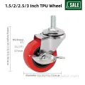 Hot Sale PU Bolt Castor with Side Brake